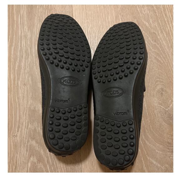 J.P. Tod’s Vintage Driving Loafer Charcoal Gray Classic Size 7 Flat - Picture 6 of 8